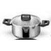 ARDESTO Casserole Gemini, glass lid, 5.1 l, stainless steel