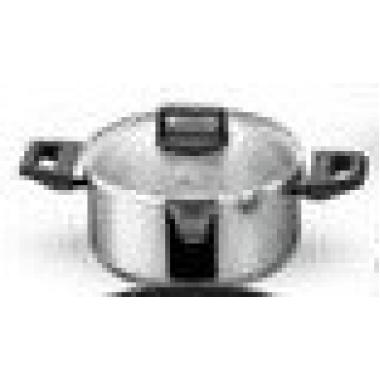 ARDESTO Casserole Gemini, glass lid, 5.1 l, stainless steel