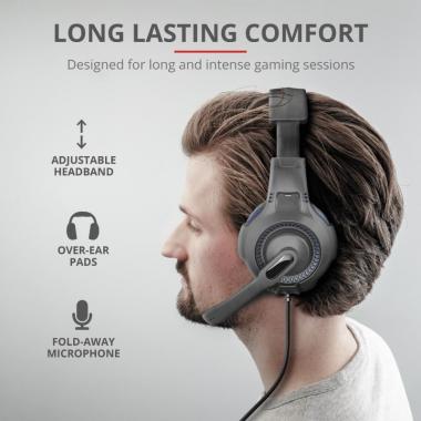 Trust GXT 307B Ravu Gaming Headset for PS4 3.5mm BLUE