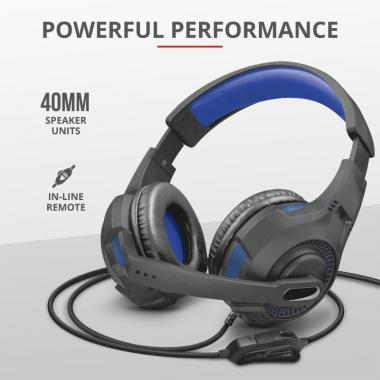 Trust GXT 307B Ravu Gaming Headset for PS4 3.5mm BLUE