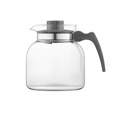 Termisil Ewa teapot, 1850 ml, grey, borosilicate glass, plastic