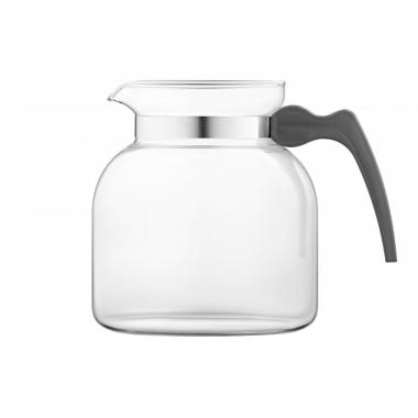 Termisil Ewa teapot, 1850 ml, grey, borosilicate glass, plastic
