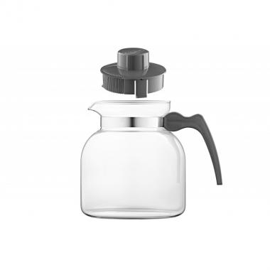 Termisil Ewa teapot, 1850 ml, grey, borosilicate glass, plastic