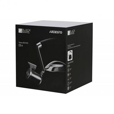 ARDESTO Kettle Black Mars, 2.5 l, black, stainless steel