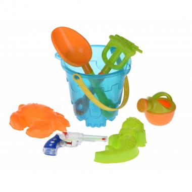 Same Toy Набір для гри з піском Ведерце синє (7 од.)