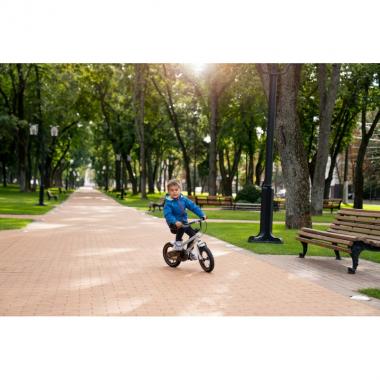 Miqilong Дитячий велосипед BS Сріблястий 12