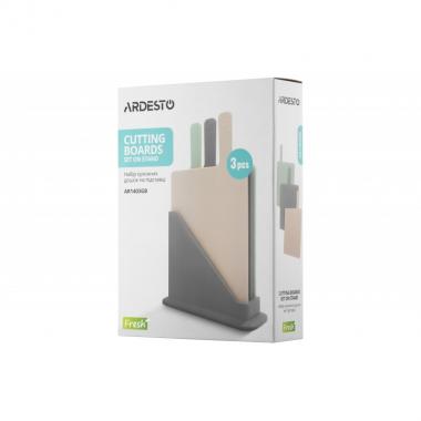ARDESTO Cutting boards set on stand Fresh 3 pcs.: 24,1*33*7,9 cm, plastic
