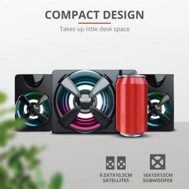 Trust Ziva RGB 2.1 Gaming Speaker Set USB Black