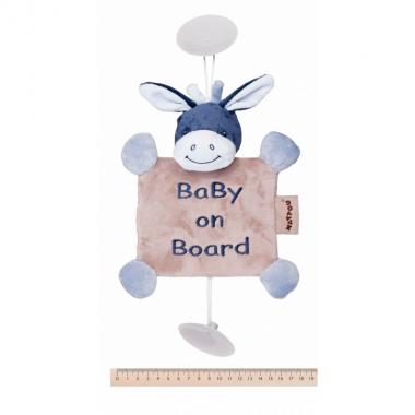 Nattou Baby on board Alex the donkey