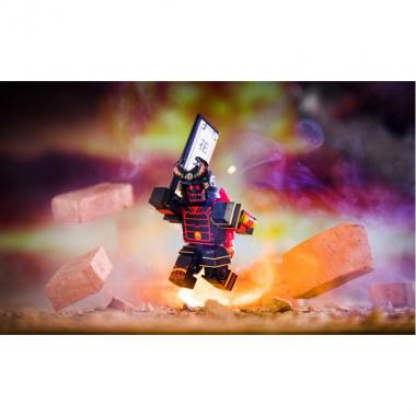 Roblox Ігрова колекційна фігурка Game Packs Heroes of Robloxia: Ember & Midnight Shogun W4