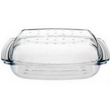 Termisil baking dish with lid, rectangular, Grill & Drop System 5.2 l