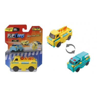 Flip Cars 2-in-1 Flip Vehicle- Road rescue car to Road vehicle
