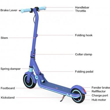 Segway Ninebot by Segway Zing E8 Blue