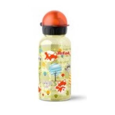 Tefal Детская бутылка для питья Drink2go Tritan 0,4 л[желтая/декор Лиса ]
