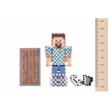 Minecraft Игровая фигурка Steve in Chain Armor серия 4