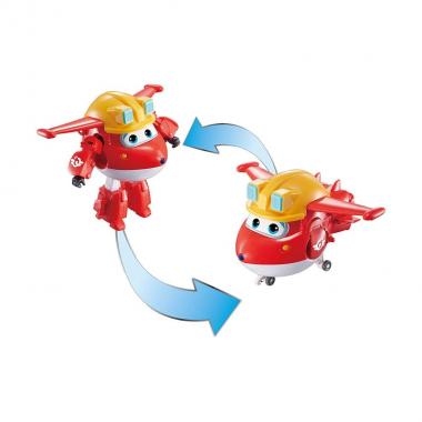 Super Wings Игровая фигурка-трансформер Transforming Build-It Jett, Джетт строитель