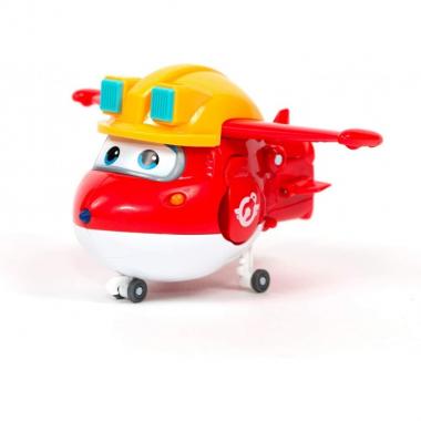 Super Wings Игровая фигурка-трансформер Transforming Build-It Jett, Джетт строитель