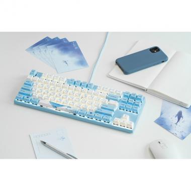 Varmilo keyboard VEA87 Sea Melody Cherry Mx Blue Multicolor
