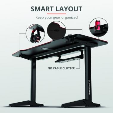 Trust Игровой стол GXT 1175 Imperius XL Black