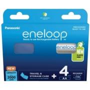 Panasonic Eneloop AA 2000 4BP mAh NI-MH+case