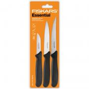 Fiskars Набір ножів для чистки Essential, 3 шт