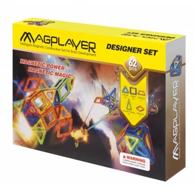 MagPlayer Конструктор магнітний 62 од.(MPB-62)