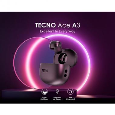 TECNO Моно Гарнітура Ace A3 Black