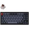 Keychron Клавиатура V1 84 Key QMK Gateron G PRO Brown Hot-Swap RGB Carbon Black