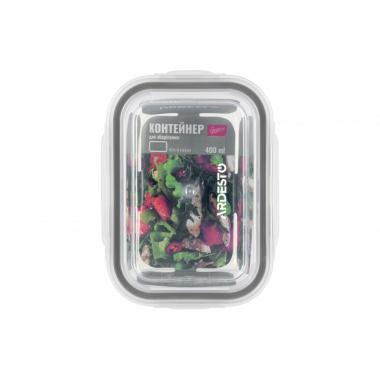 ARDESTO Container for storage Gemini 400 ml, rectangular, borosilicate glass