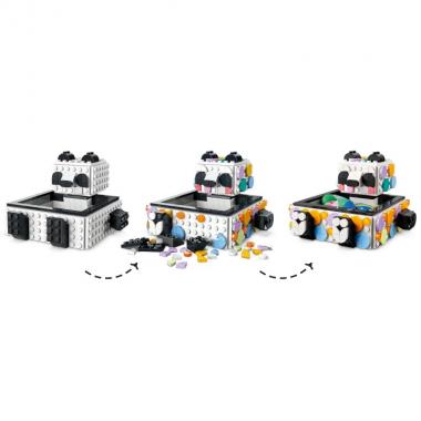 LEGO Конструктор DOTS Ящик с милой пандой