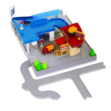 DRIVEN Игровой набор POCKET SERIES DINE & DRIVE PIT STOP