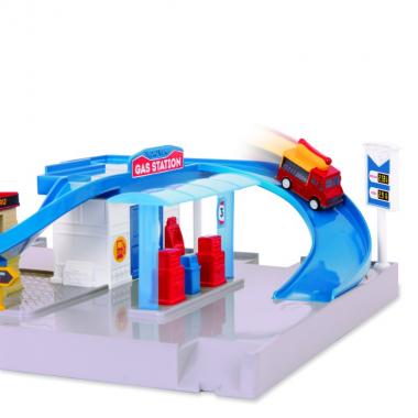 DRIVEN Игровой набор POCKET SERIES DINE & DRIVE PIT STOP