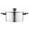 ARDESTO Casserole Gemini, glass lid, 3 l, stainless steel