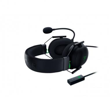Razer BlackShark V2 - Wired + USB Mic Enhancer, black