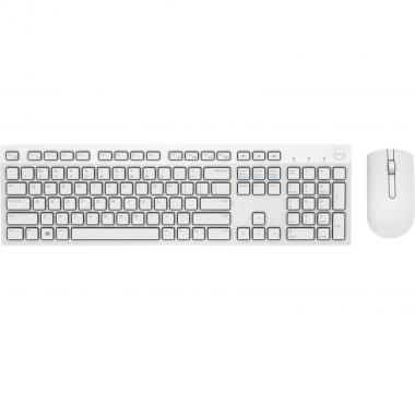 Dell Wireless Keyboard and Mouse-KM636 - White US