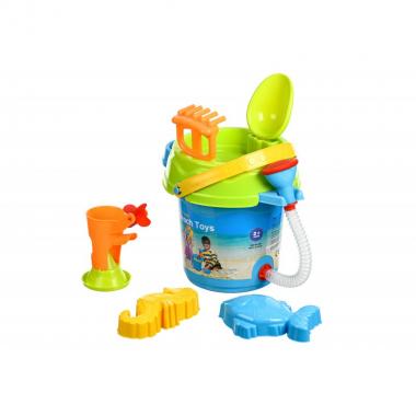 Same Toy Набор для игры с песком Ведерко синее (6 ед.)