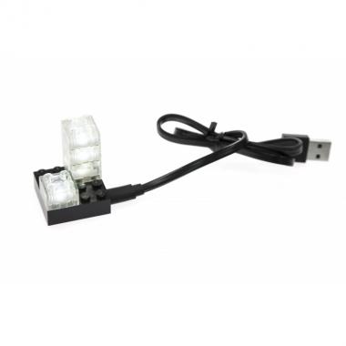 LIGHT STAX База 4х4 в комплекті з 4-ма цеглинками 2х2 Transparent LED LS-S11501