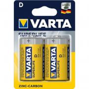 VARTA Батарейка SUSuper Heavy Duty вугільно-цинкова D BLI 2 блістер, 2 шт.