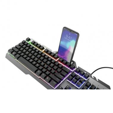 Trust Клавиатура игровая GXT 853 Esca Metal USB, Black