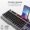 Trust Клавиатура игровая GXT 853 Esca Metal USB, Black