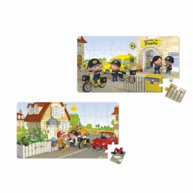 Janod 2 puzzles set Matthew's bicycle