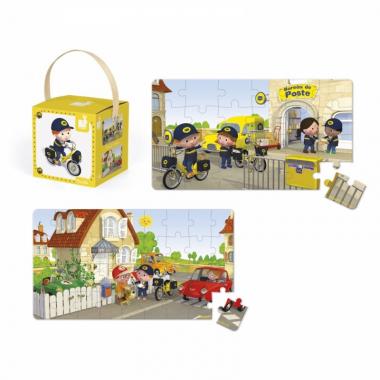 Janod 2 puzzles set Matthew's bicycle