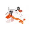 Same Toy Metal inertial Aircraft with light and sound (orange)