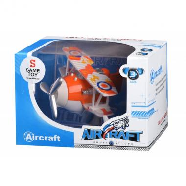 Same Toy Metal inertial Aircraft with light and sound (orange)