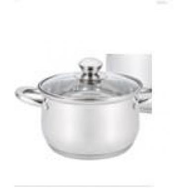ARDESTO Casserole Gemini, glass lid, 3.8 l, stainless steel