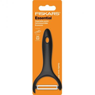 Fiskars Овощечистка горизонтальная Essential, нерж. сталь, пластик