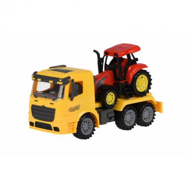 Same Toy Inertial toy car Truck - Tractor unit (yellow) and tractor