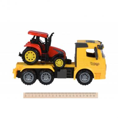 Same Toy Inertial toy car Truck - Tractor unit (yellow) and tractor