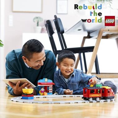 LEGO Конструктор DUPLO Поезд на паровой тяге