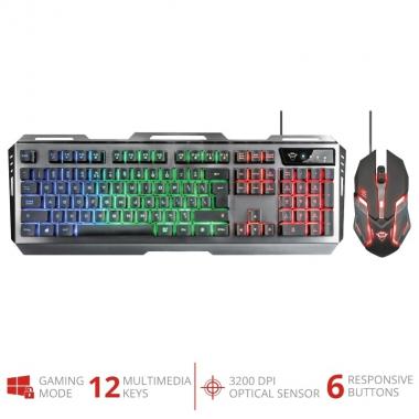 Trust GXT 845 Tural Gaming Combo STEEL